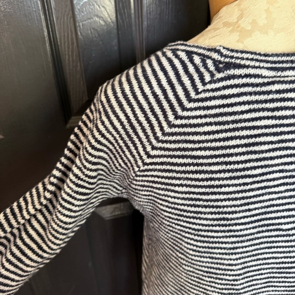 Sundry Anthropologie Coastal Nautical Striped LOCALS ONLY Embroidered Sweater - Picture 4 of 12